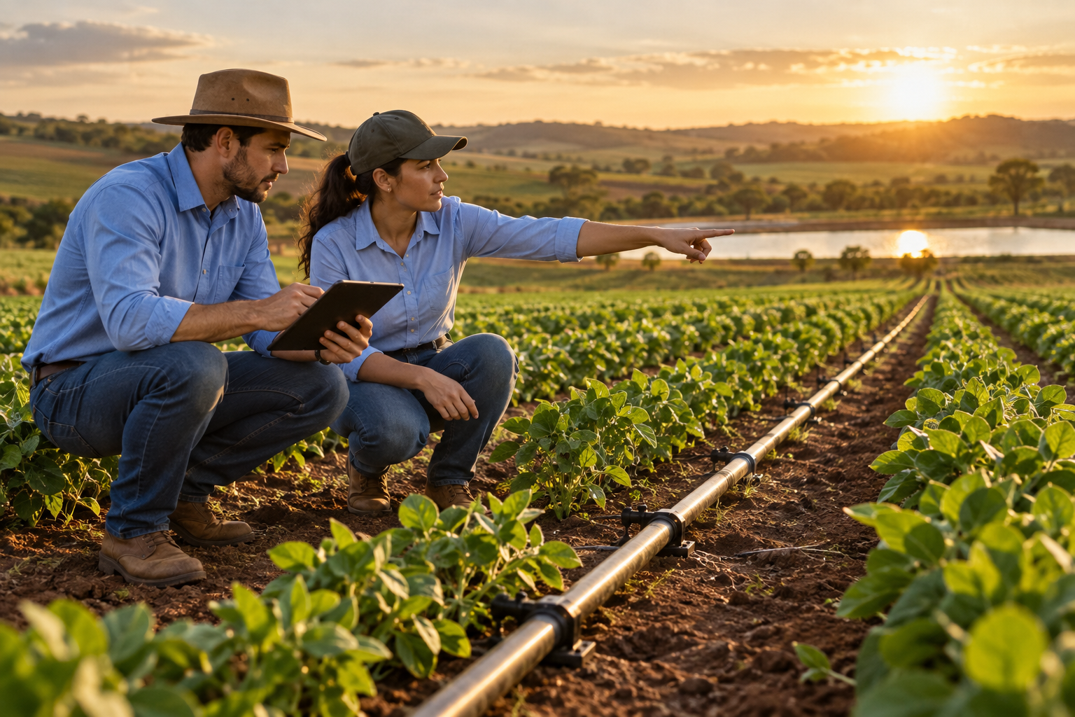 Capa editorial local sobre agronegócio; tema: Como Transformar Dados Da Lavoura Em Decisões De Gestão no Tocantins — Guia 2